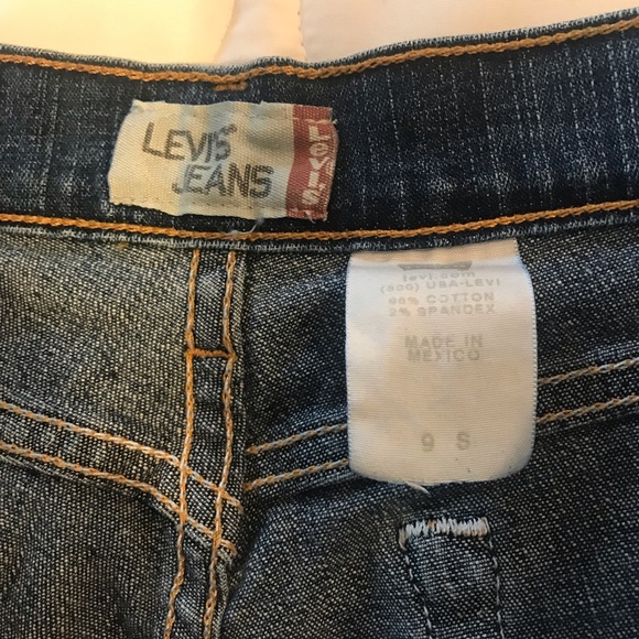 Vintage Levi Strauss and Co Dark Wash Boot Cut Denim Jeans Size 9S or 28/30 - Picture 7 of 12